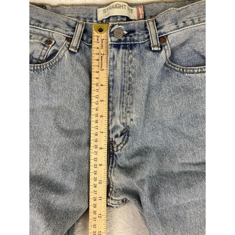 Levi's 505 Jeans Mens‎ Straight Fit Denim Blue Size 34x30